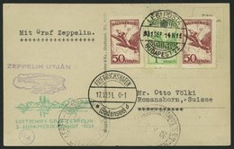 ZULEITUNGSPOST 133 BRIEF, Ungarn: 1931, 3. Südamerikafahrt, Prachtkarte - Correo Aéreo & Zeppelin
