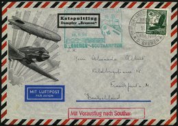 KATAPULTPOST 194c BRIEF, 19.6.1935, &quot,Bremen&quot, - Southampton, Deutsche Seepostaufgabe, Prachtbrief - Briefe U. Dokumente