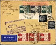 KATAPULTPOST 197c BRIEF, 4.7.1934, Europa - Southampton, Deutsche Seepostaufgabe, Zusammendruck-Frankatur (u.a. S 230),  - Storia Postale