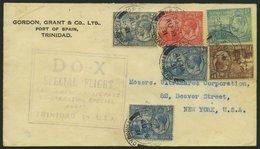 DO-X LUFTPOST 51.TR.e. BRIEF, 19.08.1931, Aufgabe Port Of Spain/Trinidad, Nach Nordamerika, Brief Feinst - Briefe U. Dokumente