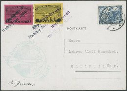 RAKETENPOST 5C2 BRIEF, 10.11.1933, Raketen-Nachtflug Aus Hasselfelde, Frankiert Mit 2 Ungezähnten Raketenmarken, L2 Abge - Vliegtuigen