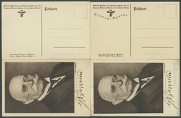 LUFTPOST-VIGNETTEN 1925, Zeppelin-Eckener-Spende Mit Blauem Zudruck Frauen-Spende, 4 Ungebrauchte Verschiedene Portraitk - Luft- Und Zeppelinpost