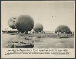 ALTE ANSICHTSKARTEN 1931, Freiballon-Wettfliegen Zum Jubiläum Des Berliner Verein Für Luftschifffahrt, Bilddruckkarte Se - Sonstige & Ohne Zuordnung