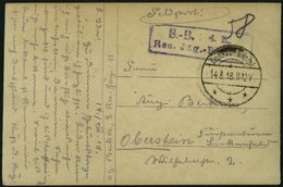 DP TÜRKEI 1918 Feldpoststation DERA`A Auf Feldpost-Ansichtskarte Der 4.Komp.Res.Jäg.Batt 11, Pracht - Turquie (bureaux)