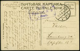 DP TÜRKEI 1918, Feldpoststation SEWASTOPOL Auf Feldpost-Ansichtskarte Von Dem Res.Inf.Rgt.9 1.Batt., Pracht - Deutsche Post In Der Türkei