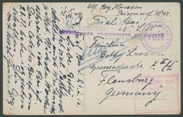 DEUTSCH-NEUGUINEA 1916, Ansichtskarte Aus Dem Lager TRIAL BAY Mit Blauem Zensurstempel L4 ... LIEUT.COL. GERMAN CONCENTR - Nouvelle-Guinée