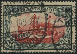 KIAUTSCHOU 37IA O, 1905, 21/2 $ Grünschwarz/dunkelkarmin, Mit Wz., Friedensdruck, Punkthelle Stelle Sonst Pracht, Gepr.  - Kiaochow