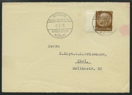 MSP VON 1920 - 1940 DR 513 BRIEF, Kreuzer Köln, 8.3.38, Auf Postkarte (rückseitig Unbeschriftet) An Kapt. A.D. Crüsemann - Maritime