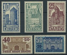 FREIE STADT DANZIG 262-66 **, 1936, Bauwerke, Postfrischer Prachtsatz, Mi. 100.- - Altri & Non Classificati