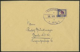 FREDERSDORF Sp 125 BRIEF, 1945, 12 Pf. Auf 8 Pf. Provisorium Auf Prachtbrief - Privatpost