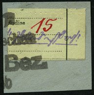 GROSSRÄSCHEN-VORLÄUFER V 11a BrfStk, 1945, 15 Pf. Zollformular, Nur Eine Wertangabe, Prachtbriefstück, Mi. (400.-) - Privatpost
