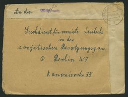 ALL. BES. GEBÜHR BEZAHLT ORSCHWEIER (BADEN), 31.5.48, Kleiner Violetter R1 Gebühr Bezahlt, Handschriftlich 24, Suchdiens - Altri & Non Classificati