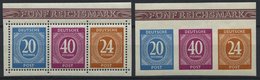 ALLIIERTE BES. 924-29A/B **, 1946, Briefmarken-Ausstellung, Beide Dreierstreifen, Pracht, Mi. 96.- - Autres & Non Classés