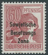 ALLGEMEINE-AUSGABEN 195a **, 1948, 60 Pf. Karmin, Postfrisch, Pracht, Gepr. Paul, Mi. 80.- - Otros & Sin Clasificación