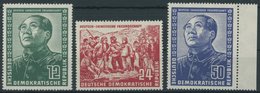 DDR 286-88 **, 1951, Chinesen, Postfrischer Prachtsatz, Mi. 320.- - Sonstige & Ohne Zuordnung