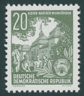 DDR 413XII **, 1954, 20 Pf. Schwärzlichgrünoliv, Wz. 2XII, Postfrisch, Pracht, Kurzbefund König, Mi. 130.- - Altri & Non Classificati