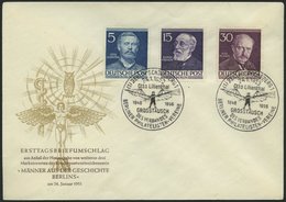 BERLIN 92-94,96-100 BRIEF, 1952/3, Männer Der Geschichte, 6 Amtliche FDC`s, Meist Pracht, Mi. 324.- - Altri & Non Classificati