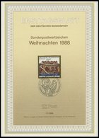 ERSTTAGSBLÄTTER 798-829 BrfStk, 1988, Kompletter Jahrgang, ETB 1 - 17/88, Pracht - Autres & Non Classés