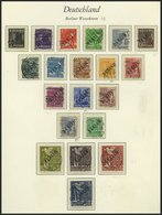 SAMMLUNGEN O, Bis Auf Bl. 1 Komplette Gestempelte Sammlung Bis 1990, Schwarzaufdruck Meist Mit Stempel BERLIN W 30n (wir - Otros & Sin Clasificación