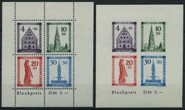 BADEN Bl. 1A/B **, 1949, Blockpaar Freiburg, Pracht, Mi. 150.- - Autres & Non Classés