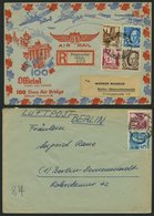 WÜRTTEMBERG 1948, 2 Verschiedene Luftpostbriefe Nach Westberlin, Feinst/Pracht - Andere & Zonder Classificatie