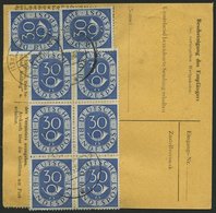 BUNDESREPUBLIK 132 BRIEF, 1954, 30 Pf. Posthorn Im Sechserblock Rückseitig (untere Reihe Etwas Angetrennt Da über Den Ra - Otros & Sin Clasificación