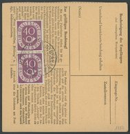 BUNDESREPUBLIK 133II BRIEF, 1951, 40 Pf. Posthorn Mit Abart Kurzer Schräger Strich In Markenfarbe Oben Im Rechten Marken - Other & Unclassified