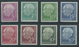 BUNDESREPUBLIK 179-260y **, 1960, Heuss Lumogen (8 Werte), Postfrischer Prachtsatz, Mi. 65.- - Otros & Sin Clasificación