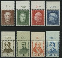 BUNDESREPUBLIK 200-03,222-25 **, 1954/5, Helfer Der Menschheit, 2 Prachtsätze Vom Oberrand, Mi. (95.-) - Altri & Non Classificati