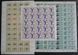 BUNDESREPUBLIK ** , 1988/91, Tag Der Briefmarke, Weltgaskongress Und Libellen, 3 Bogen (Mi.Nr. 1388,1537/8,1546-49), Pra - Altri & Non Classificati