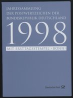 JAHRESSAMMLUNGEN Js 6 BrfStk, 1998, Jahressammlung, Pracht, Mi. 130.- - Andere & Zonder Classificatie