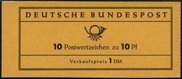 ZUSAMMENDRUCKE MH 6caII **, 1960, Markenheftchen Heuss Lumogen, Erstauflage, Mit Liegendem Grünen L Oberhalb Der Unteren - Sonstige & Ohne Zuordnung