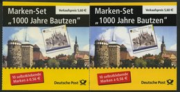 MARKENHEFTCHEN MH 48a,b **, 2002, Markenheftchen 100 Jahre Bautzen, Beide Typen, Pracht, Mi. 60.- - Autres & Non Classés