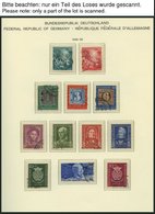 SAMMLUNGEN O, Gestempelte Sammlung Bund Von 1949-89 In 3 Schaubek-Falzlosalben, Bis 1960 Komplett, Erhaltung Etwas Unter - Other & Unclassified