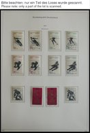 SAMMLUNGEN **,o , 1970-75, Sammlung Bundesrepublik Im KA-BE Falzlosalbum, Jeweils Postfrisch Und Gestempelt In Den Haupt - Autres & Non Classés