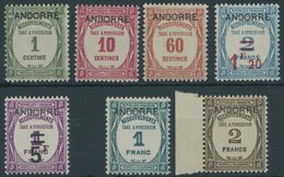 FRANZÖSISCHE-POST P 9-15 **, Portomarken: 1931/2, Postauftragsmarken, Prachtsatz, Mi. 1000.- - Neufs