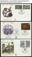 FRANZÖSISCHE-POST Brief,o , 1975-79, Europa, Komplett Auf FDC`s, Meist 2x, Dazu Einige Einzelmarken, Pracht, Mi. 60.- - Nuevos