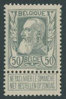 BELGIEN 75 *, 1905, 80 C. Unabhängigkeit, Falzreste, Pracht, Mi. 120.- - Autres & Non Classés