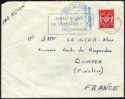 MILITÄRPOSTMARKEN M 12a BRIEF, 1962, Militärpostmarke In Rot Und Blauer K2 Absenderstempel Der Französischen Marine Auf  - Sonstige & Ohne Zuordnung