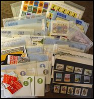 SAMMLUNGEN, LOTS Ca. 1983-95, Partie Ganzsachen, Aerogramme Und Neuheiten, Mit Guernsey, Jersey Und Isle Of Man, Prachte - Collections