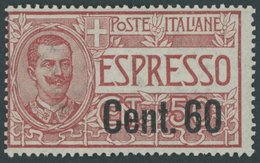 ITALIEN 148 **, 1922, 60 C. Auf 50 C. Eilmarke, Postfrisch, Pracht, Mi. 60.- - Ungebraucht