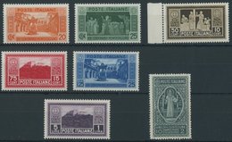 ITALIEN 318-24 **, 1929, Klosterabtei Monte Cassino, üblich Gezähnt, Postfrischer Prachtsatz, Mi. 90.- - Ungebraucht