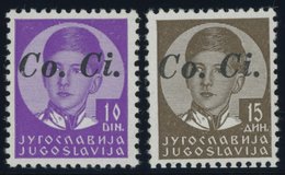 LAIBACH (SLOWENIEN) 1/2 **, 1941, 10 Din. Violett Und 15 Din. Lilabraun, Postfrisch, Pracht, Mi. 422.50 - Ljubljana