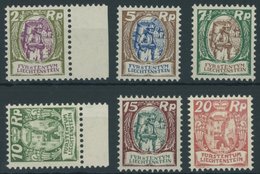 LIECHTENSTEIN 65-70 **, 1924, Winzer Und Schloss, Postfrischer Prachtsatz, Mi. 260.- - Other & Unclassified