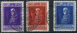 LIECHTENSTEIN 122-24 O, 1933, 80. Geburtstag, Prachtsatz, Mi. 150.- - Altri & Non Classificati