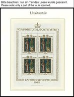 SAMMLUNGEN, LOTS **, Komplette Postfrische Sammlung Liechtenstein Von 1970-89 Im Borek Falzlosalbum, Dabei Einige Kleinb - Sammlungen