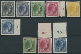 LUXEMBURG 218-26 **, 1929/30, Großherzogin Charlotte, Postfrisch, 2 Prachtsätze, Mi. 82.- - Oficiales