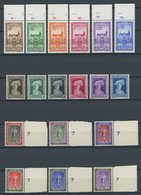 LUXEMBURG 290-301,303-08 **, 1936, 3 Postfrische Prachtsätze, Mi. 92.- - Servizio