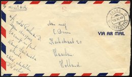 NIEDERLANDE 1948, Portofreier Militärbrief Aus Aruba/Niederländische Antillen, Feinst (Öffnungsmängel) - Used Stamps