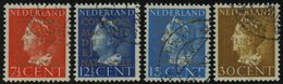 DIENSTMARKEN D 16-19 *, 1940, 71/2 - 30 C. COUR PERMANENTE DE JUSTICE INTERNATIONALE, Falzrest, Prachtsatz - Servicios